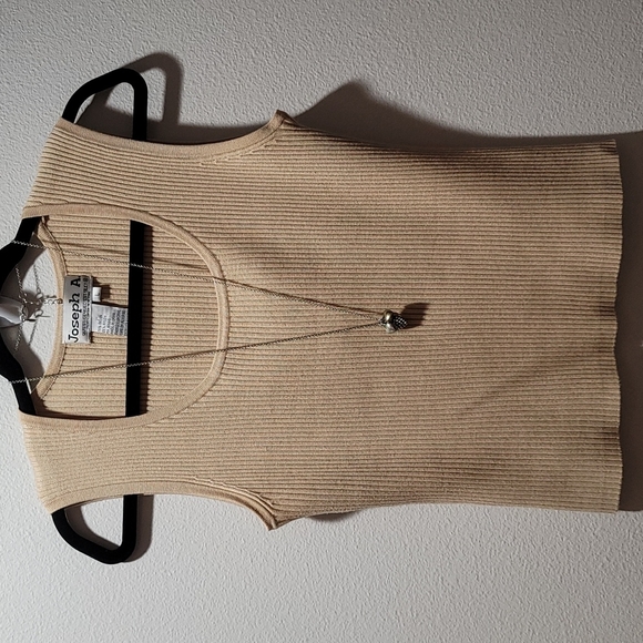 Vintage Brown Large Scoop Neck Sweater Vest Classic Casual Minimalist Streetwear - Picture 12 of 12